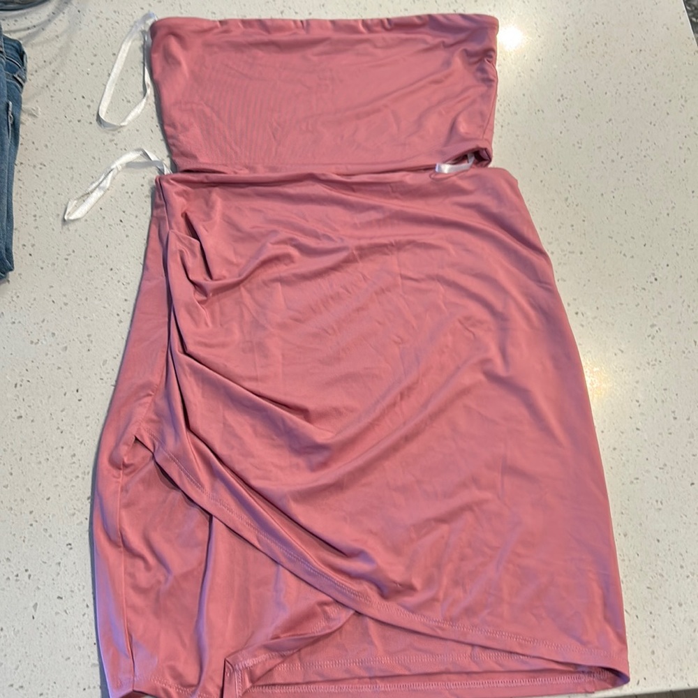 Superdown Pink matching set. Skirt and top